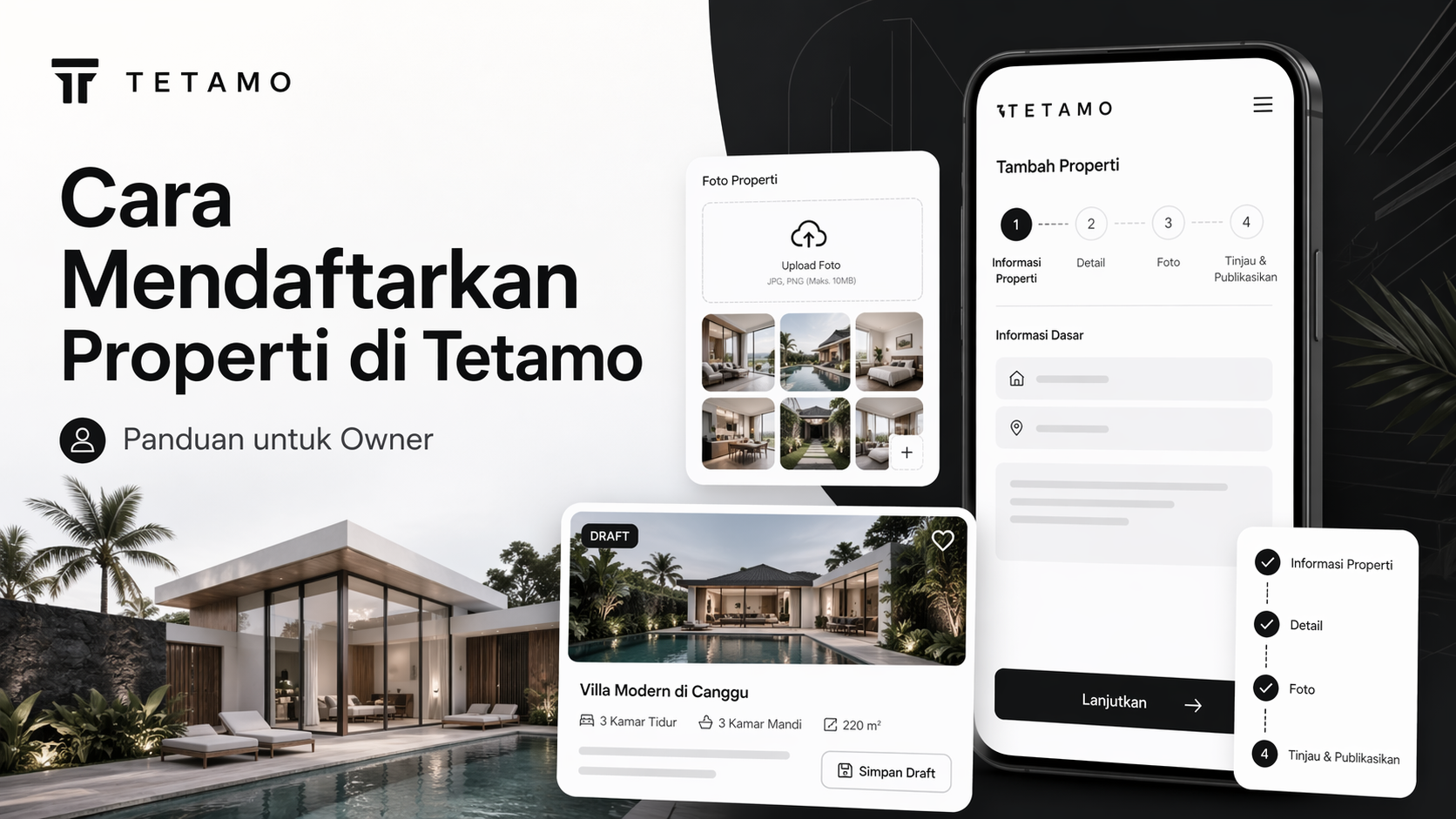 Cara Mendaftarkan Properti Saya di Tetamo