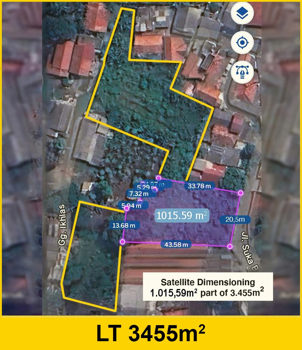 Land for sale Tangerang Selatan Size Plot 3.455m² NFA 2.418,5m² Near Bintaro ExChange Mall and Pembangunan Jaya University 7
