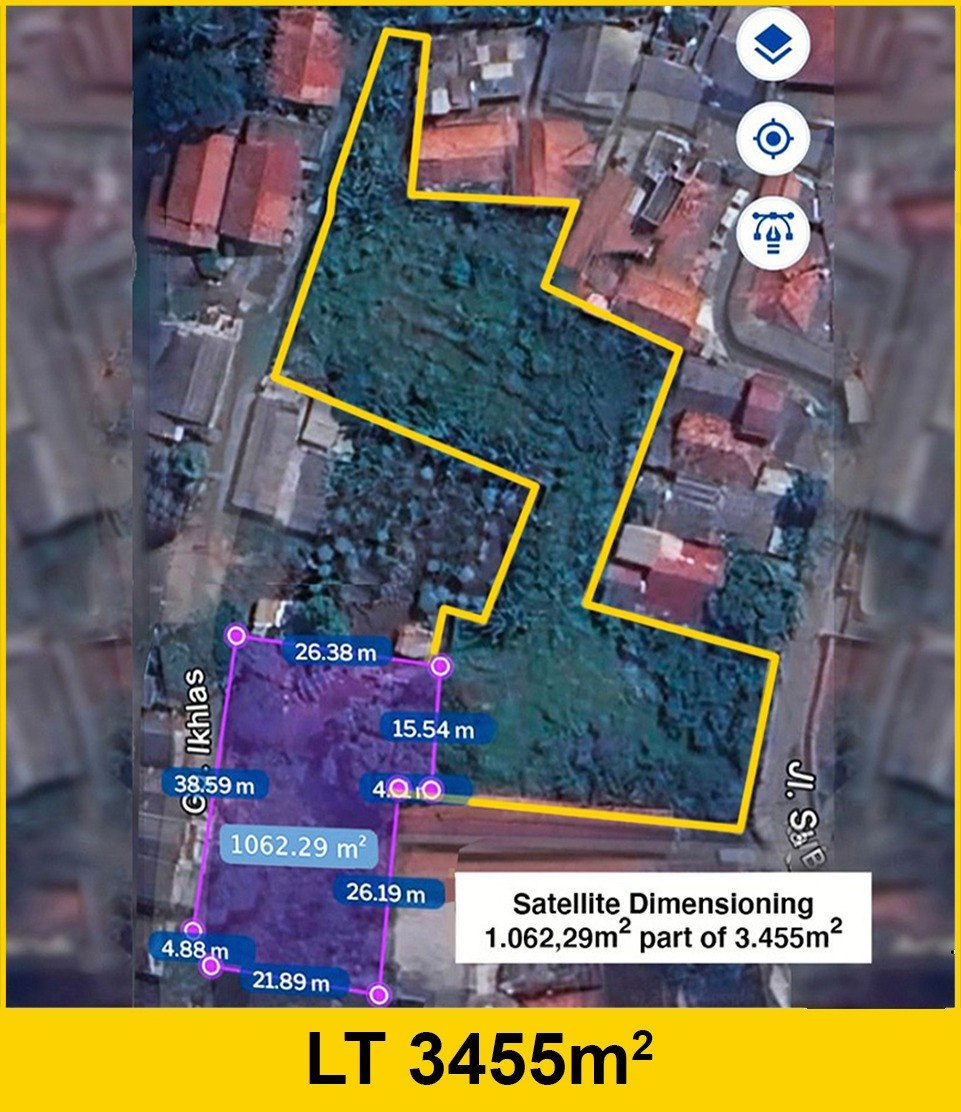 Land for sale Tangerang Selatan Size Plot 3.455m² NFA 2.418,5m² Near Bintaro ExChange Mall and Pembangunan Jaya University 8