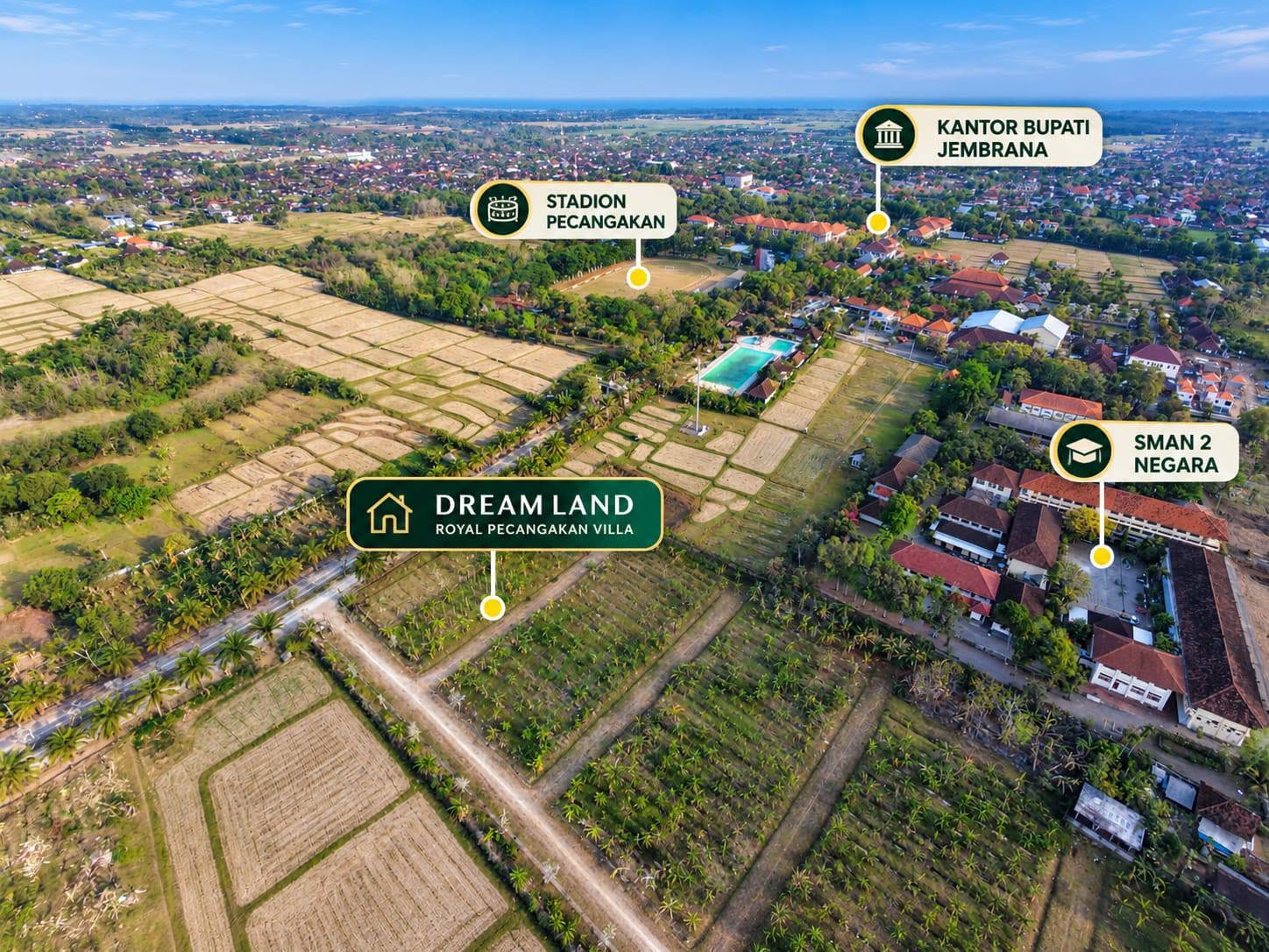 3-Bedroom Villa for Sale in Mayor Sugianyar, Jembrana, Bali with Garage and Carport