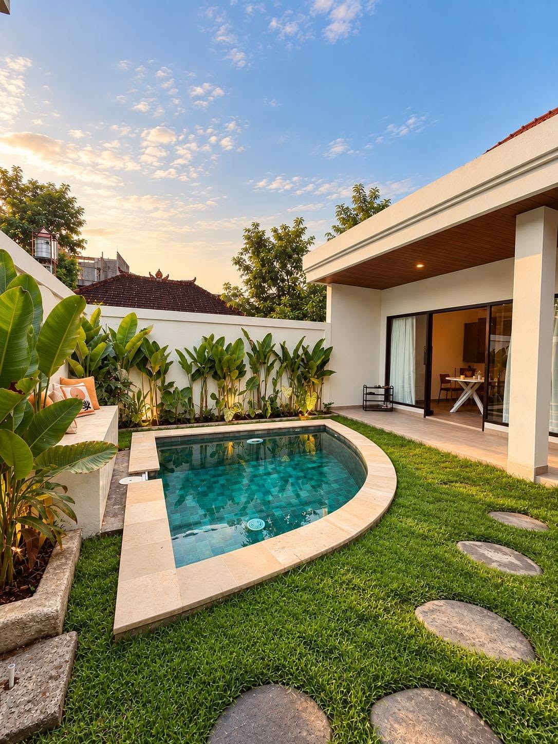 1-Bedroom Villa for Rent in Jalan Canggu, Bali with Pool and Modern Facilities 8