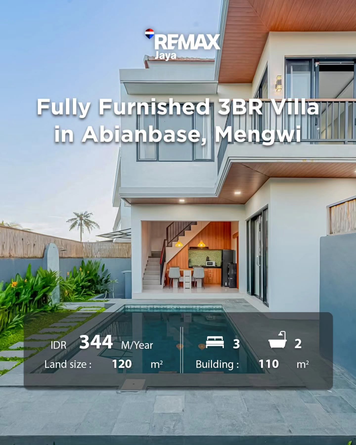 Fully Furnished 3-Bedroom Villa for Sale & Rent in Mengwi, Badung Bali 2