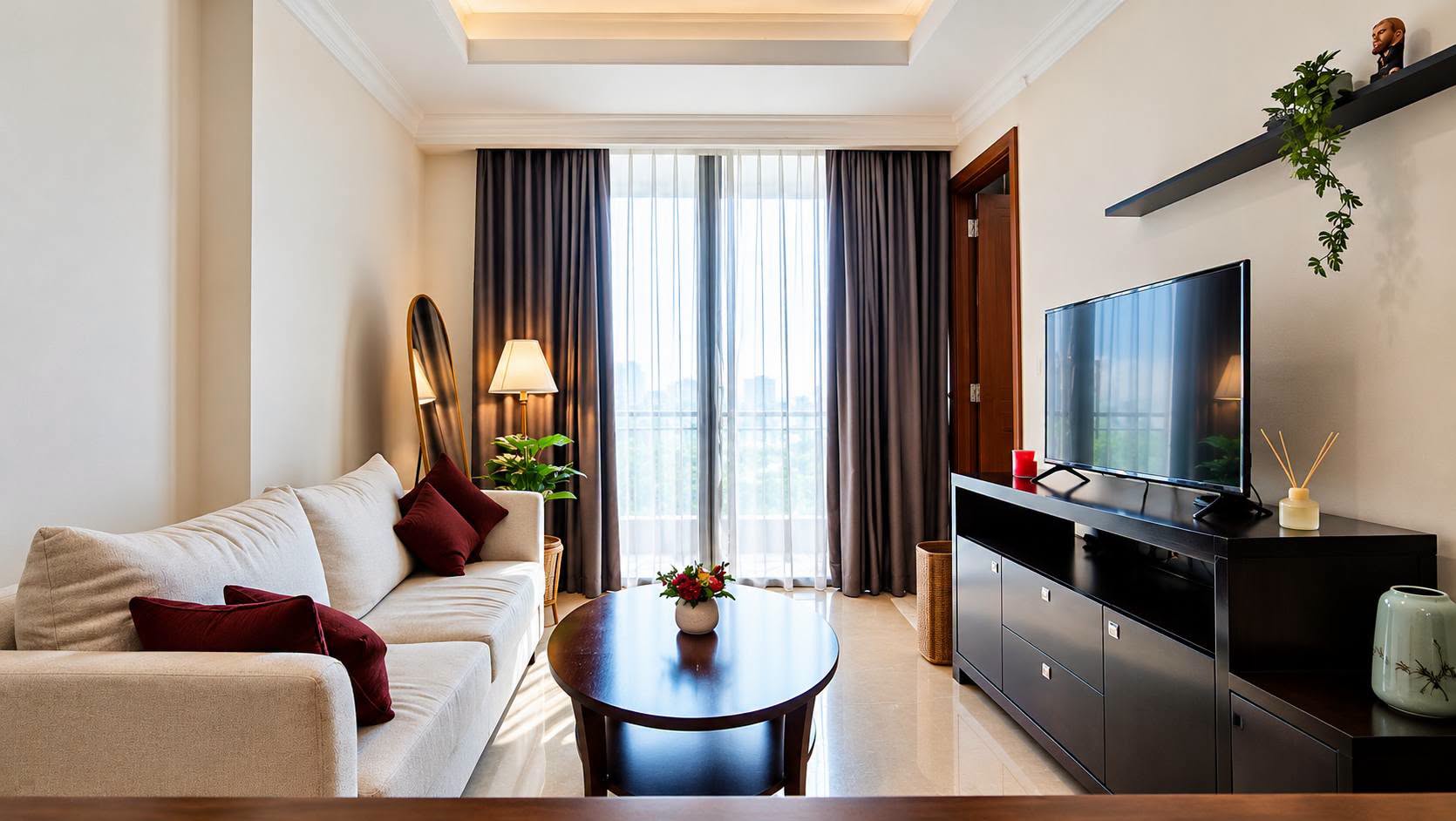 Fully Furnished 1-Bedroom Apartment for Rent in Senayan, Jakarta Selatan