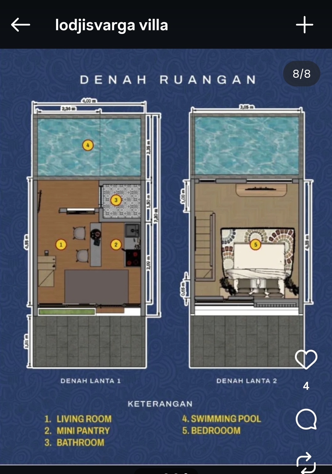 Fully Furnished 1-Bedroom Villa with Private Pool in Sleman, Yogyakarta 4