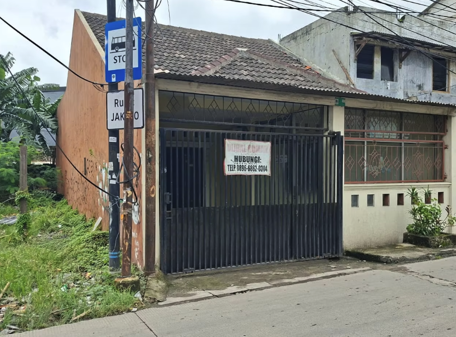 Rumah Sewa Kalideres Jakarta Barat | 3 KT, Pinggir Jalan, Bebas Banjir | Rp 35.000.000/Tahun 2