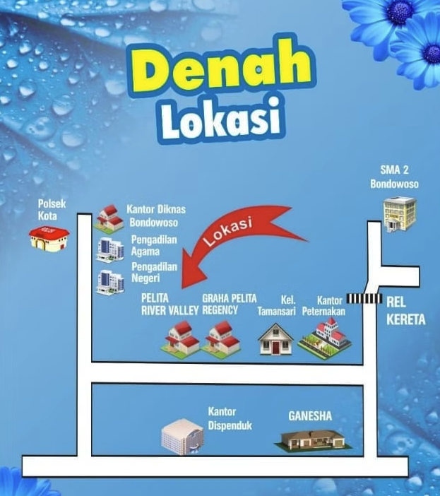 Rumah Siap Huni Graha Pelita Regency Bondowoso | 2 KT, SHGB, View Gunung | Rp 166.000.000 4