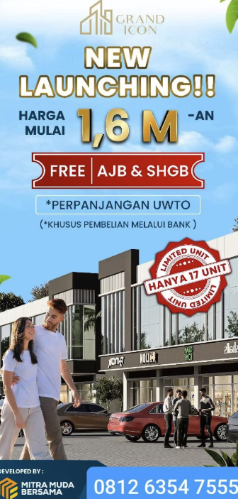 Ruko 2,5 Lantai Grand Icon Botania 1 Batam | HGB, LT 67,5 m² | Rp 1.692.000.000 2