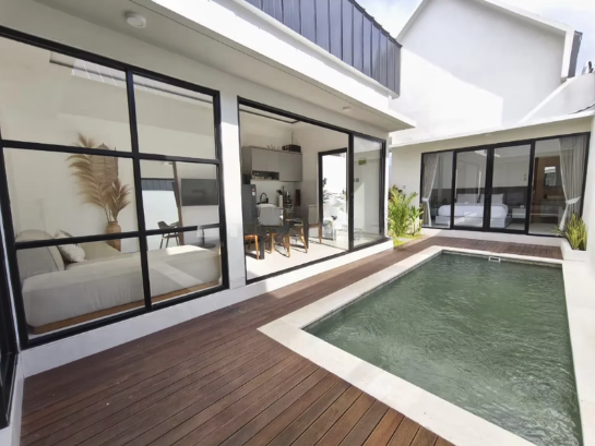 Modern 2 Bedroom Villa in Seminyak Bali | Fully Furnished, Private Pool | Rent IDR 330M/Year